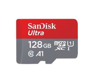 Tarjeta De Memoria Sandisk Ultra 128Gb Microsd Xc Uhs-I/ Clase 10/120Mbs