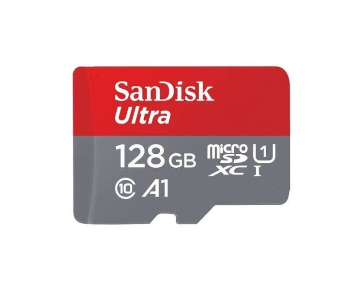 Tarjeta De Memoria Sandisk Ultra 128Gb Microsd Xc Uhs-I/ Clase 10/120Mbs