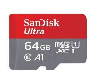 Tarjeta De Memoria Sandisk Ultra 64Gb Microsd Xc I/ Clase 10/120Mbs