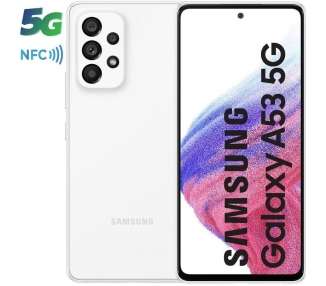 Smartphone samsung galaxy a53 6gb/ 128gb/ 6.5'/ 5g/ blanco