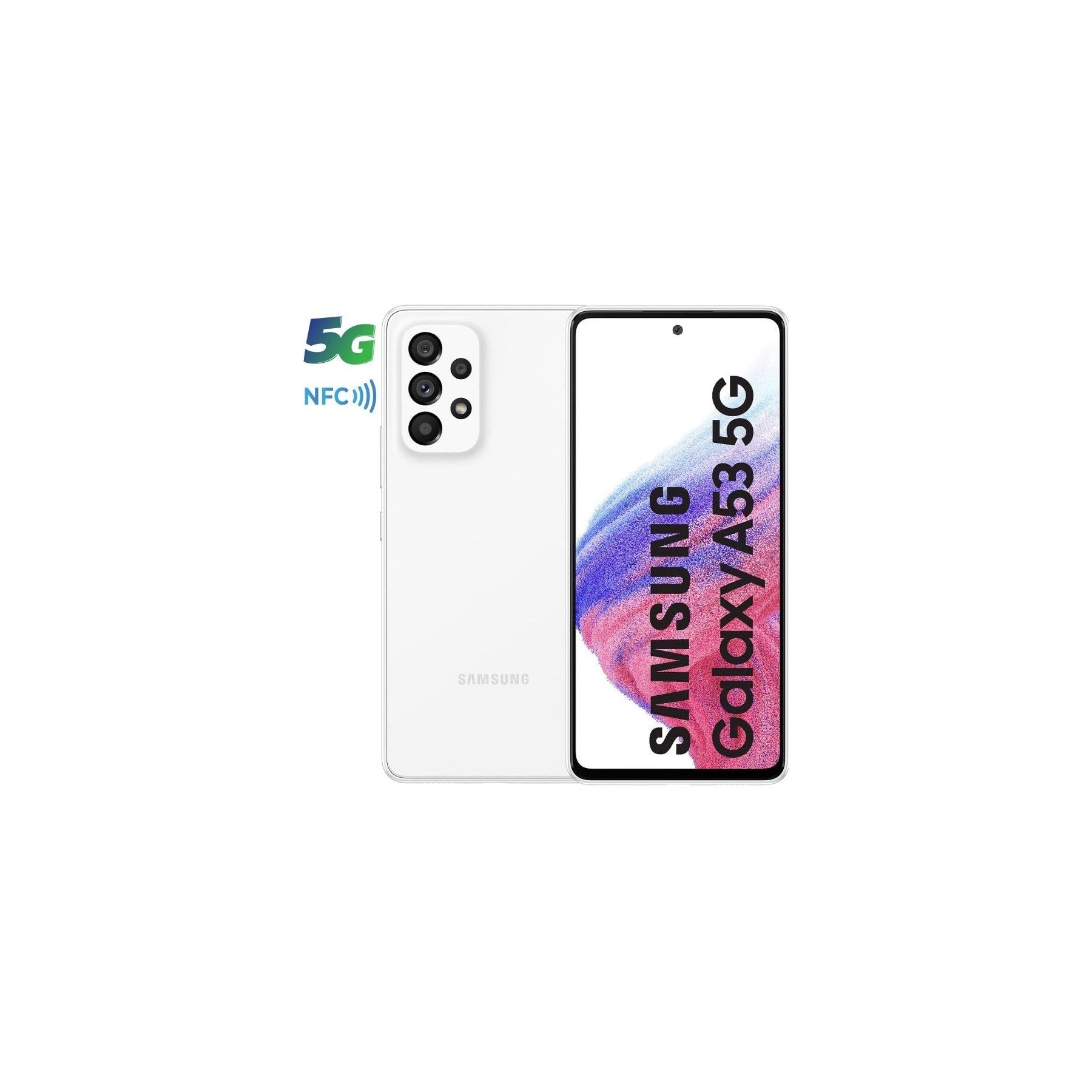Smartphone samsung galaxy a53 6gb/ 128gb/ 6.5'/ 5g/ blanco