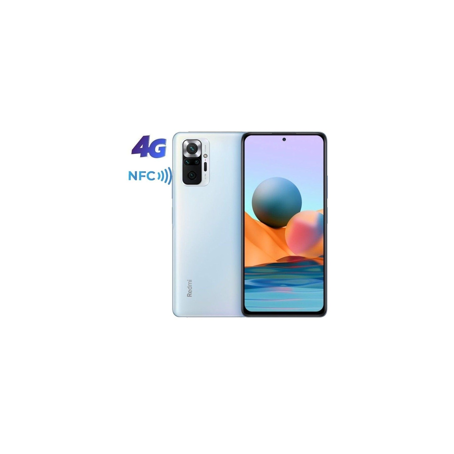 Smartphone xiaomi redmi note 10 pro 8gb/ 128gb/ 6.67'/ azul glaciar