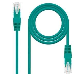 Cable de red rj45 utp nanocable 10.20.0400-l30 cat.6/ 30cm/ verde