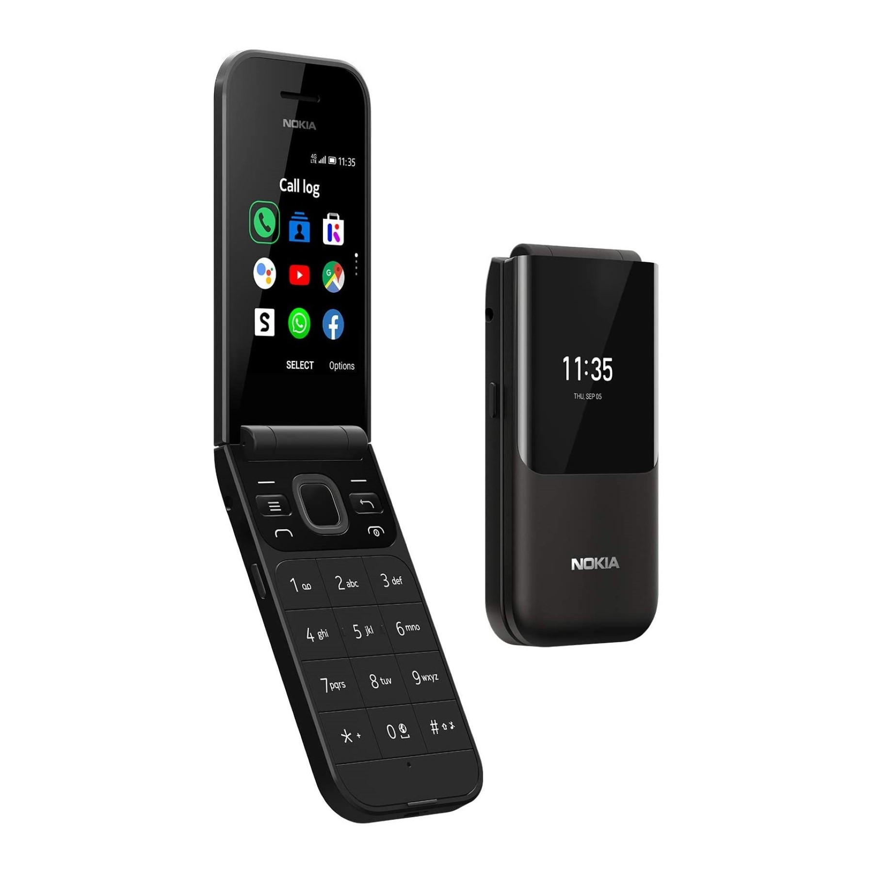 Teléfono Móvil Nokia 2720 Flip Dual Sim Negro