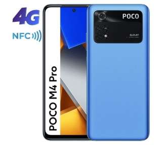 Smartphone xiaomi pocophone m4 pro 6gb/ 128gb/ 6.43'/ azul neón