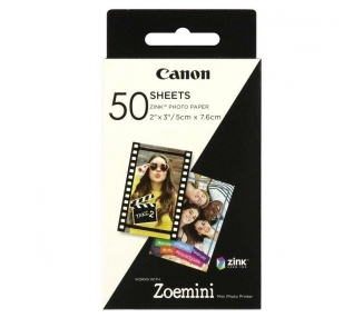Combina el papel fotografico ZINK8482 con la impresora Canon Zoemini para transformar las instantaneas de tu telefono movil y t