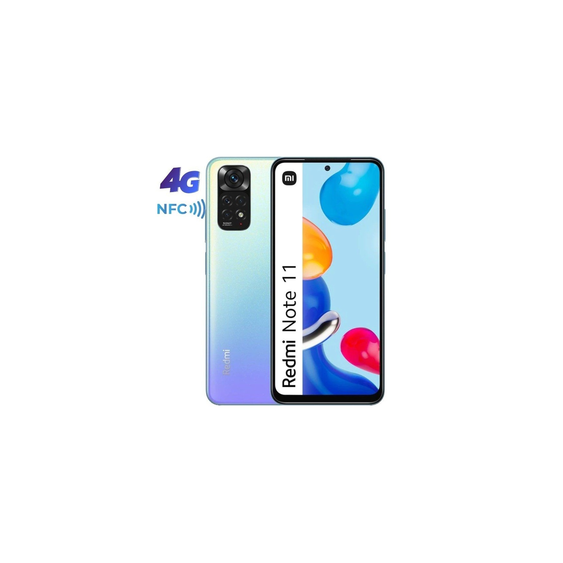Smartphone xiaomi redmi note 11 nfc 4gb/ 64gb/ 6.43'/ azul estelar