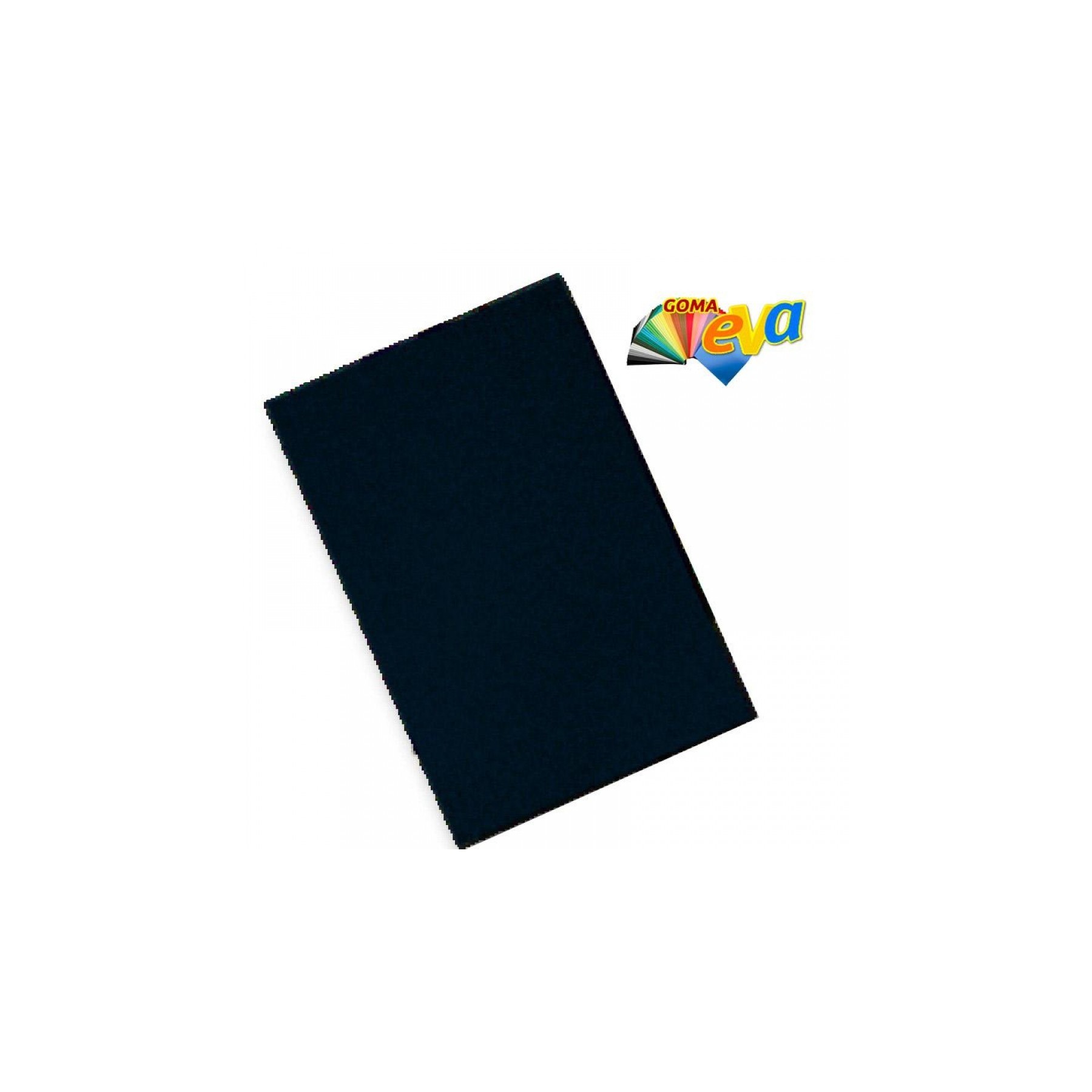 Hoja Goma Eva 40X60 Purpurina Negra