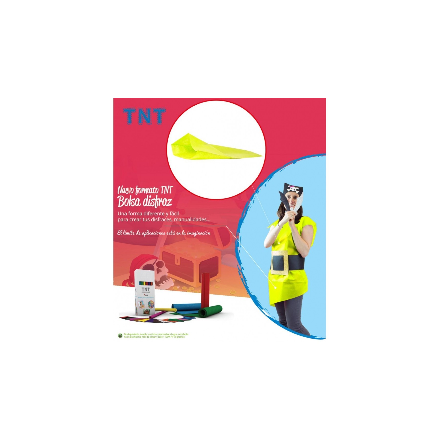 Pack 25Bolsas Disfraz65X90 TNT 60 Gr Amari