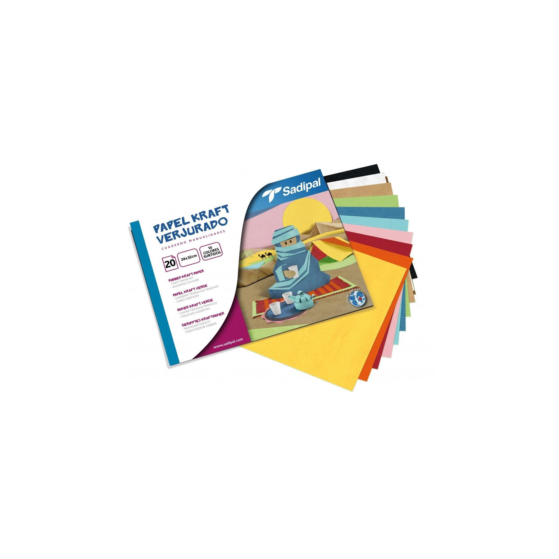 Bloc manualidades Papel Kraft 30 hojas