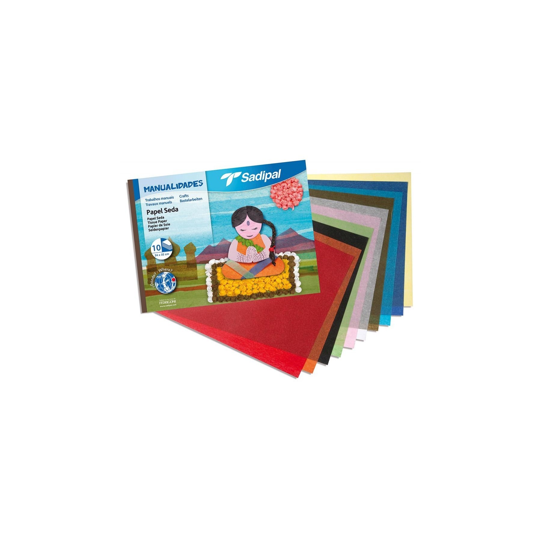 Bloc manualidades Papel Seda 10 hojas