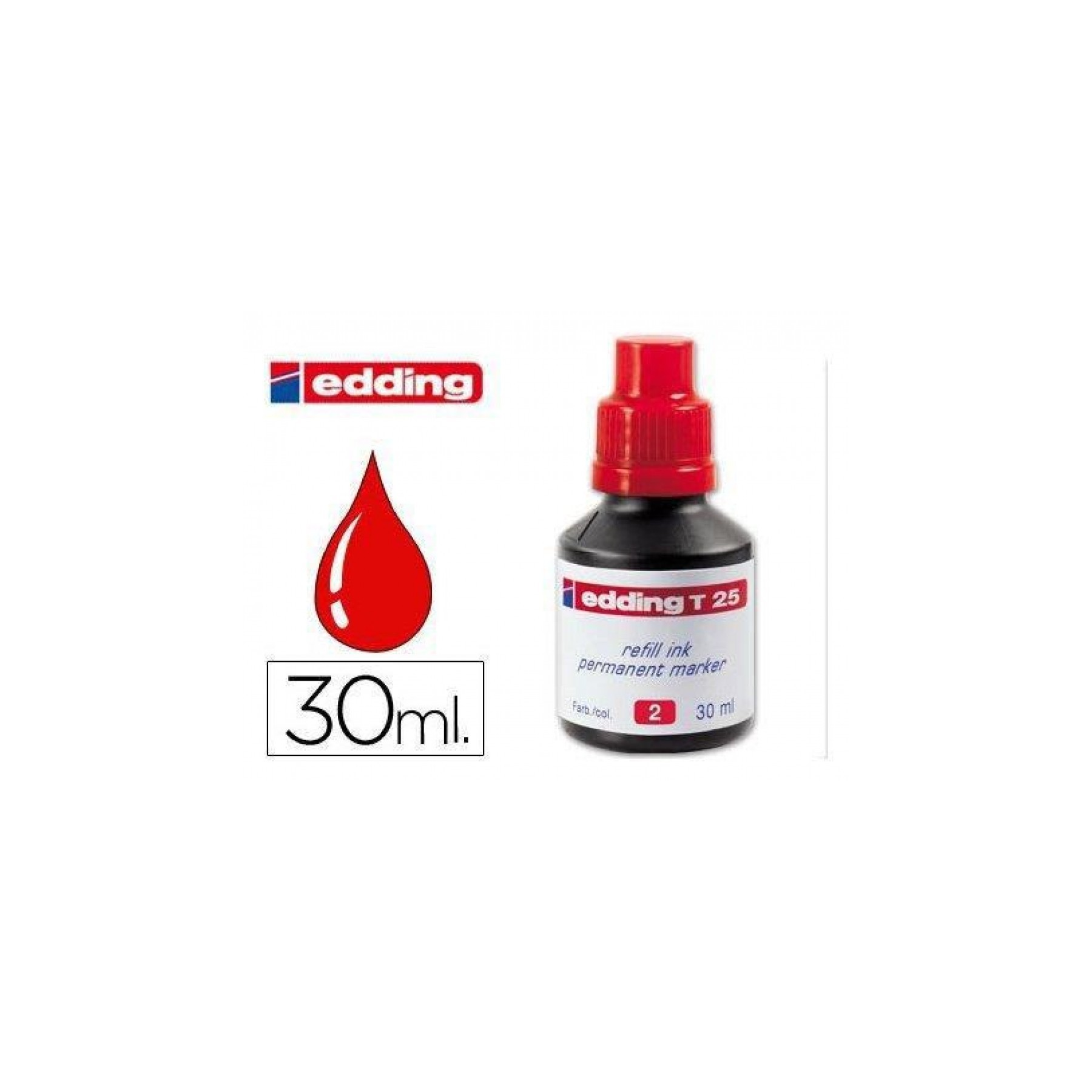 Tinta rotulador Edding Rojo