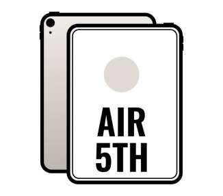 Apple ipad air 10.9 5th wi-fi  cell/ 5g/ m1/ 256gb/ blanco estrella