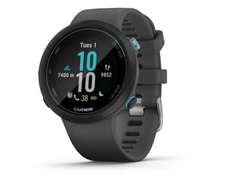 Smartwatch garmin swim 2/ notificaciones/ frecuencia cardíaca/ gps/ gris