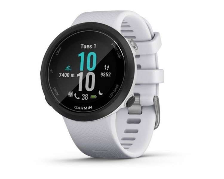 Smartwatch garmin swim 2/ notificaciones/ frecuencia cardíaca/ gps/ blanco