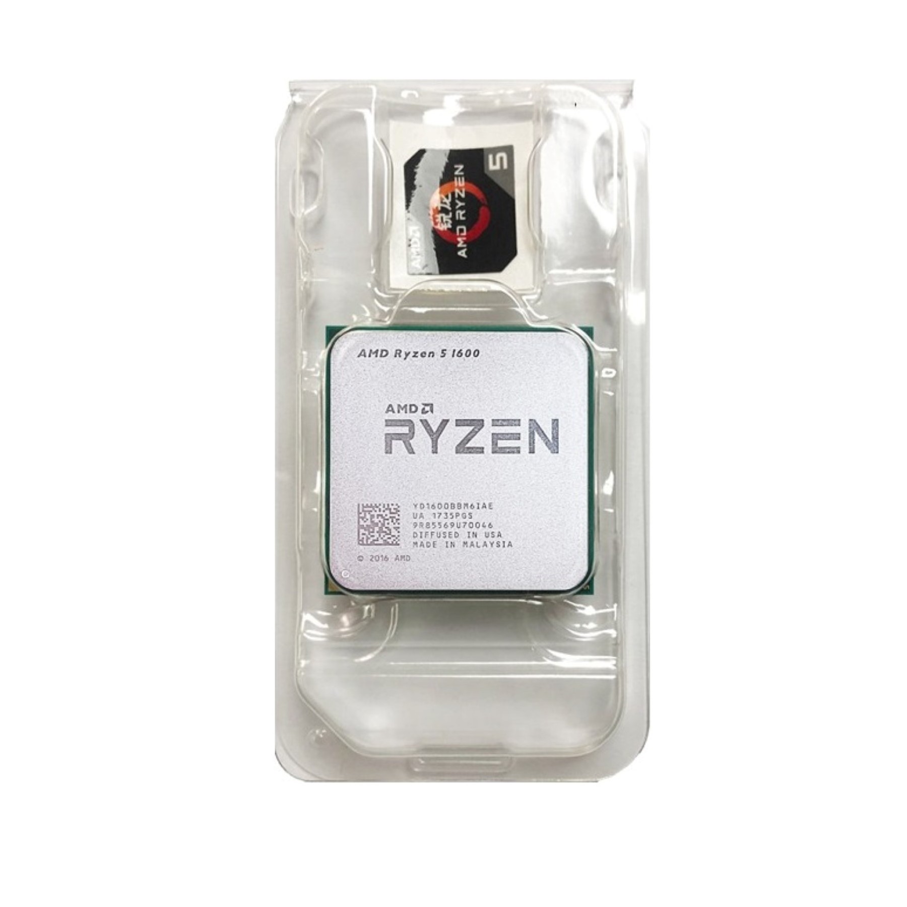 Procesador AMD Ryzen 5 1600 3.20Ghz, Sin Disipador