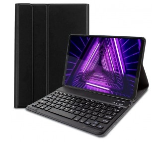 Funda COOL para Lenovo Tab M10 Plus / FHD Plus 2ª Gen / Tab K10 Polipiel Teclado Bluetooth Negro 10.3 pulg