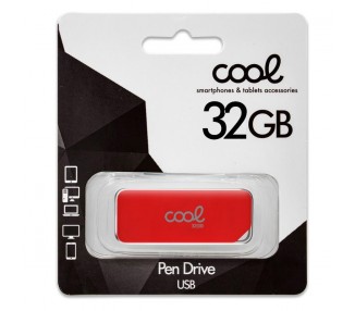Memoria USB Pen Drive USB x32 GB 2.0 COOL Board Rojo