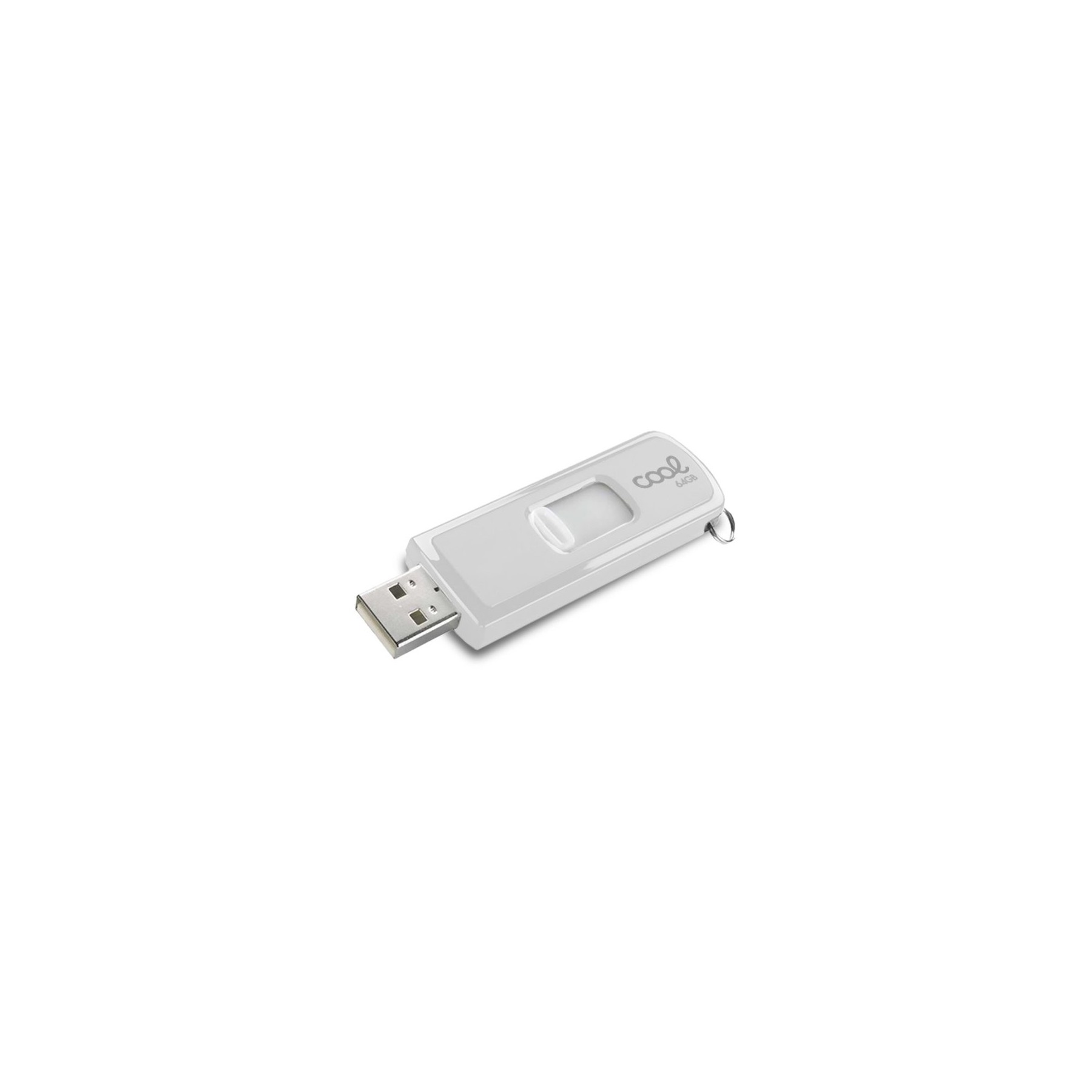 Memoria USB Pen Drive USB x64 GB 2.0 COOL Basic Blanco