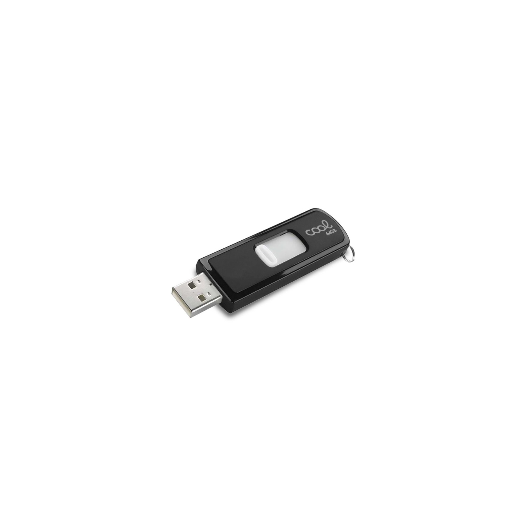 Memoria USB Pen Drive USB x64 GB 2.0 COOL Basic Negro