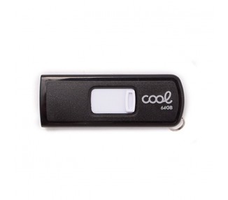 Memoria USB Pen Drive USB x64 GB 2.0 COOL Basic Negro