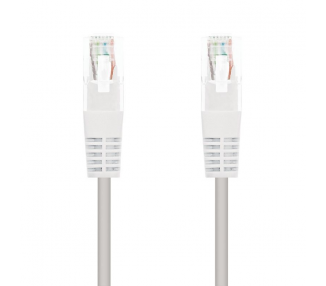 Cable de red rj45 utp nanocable 10.20.0100-w cat.5/ 50cm/ blanco