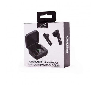 Auriculares Stereo Bluetooth Dual Pod Earbuds Inalámbricos TWS COOL Solar Negro