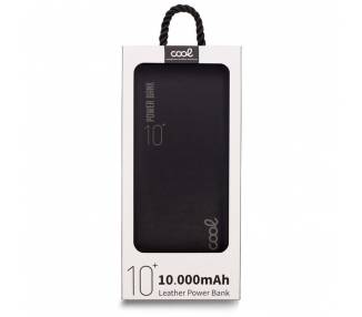 Bateria Externa Universal Power Bank 10.000 mAh (2 x usb / 2.1A) COOL Leather Negro