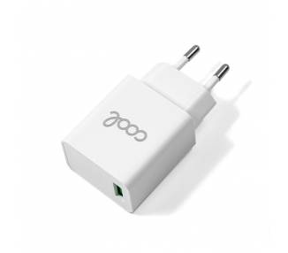 Cargador Red Universal Fast Adap. Charger 1 X USB COOL 3 Amp (18W) Blanco