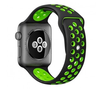 Correa COOL para Apple Watch Series 1 / 2 / 3 / 4 / 5 / 6 / 7 / SE (38 / 40 / 41 mm) Sport Negro