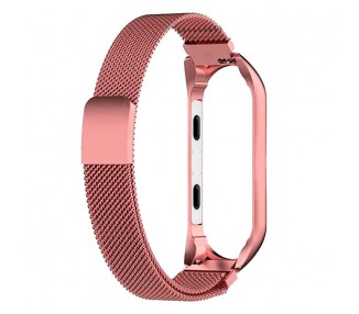 Correa COOL para Xiaomi Mi Band 5 / Mi Band 6 / Amazfit Band 5 Metal Rosa