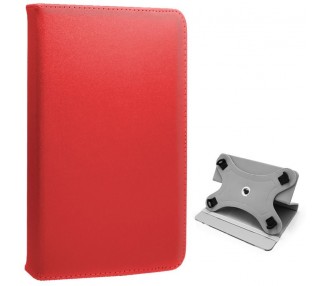 Funda COOL Ebook / Tablet 9.7 - 10 pulg Liso Rojo Giratoria (Panorámica)