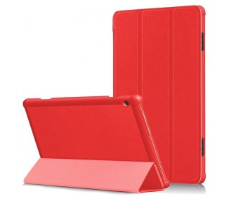 Funda COOL para Huawei Matepad T10s Polipiel Liso Rojo 10.1 pulg