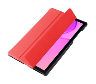 Funda COOL para Huawei Matepad T10s Polipiel Liso Rojo 10.1 pulg