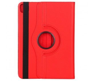 Funda COOL para iPad Pro 12.9 pulg (2020 / 2021) Giratoria Polipiel Rojo