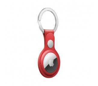 Llavero Protector COOL Compatible con AirTag Polipiel Rojo