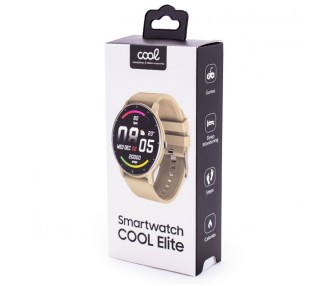 Smartwatch COOL Shadow Elite Silicona Crema (Salud, Deporte, Sueño, IP67, Juegos)