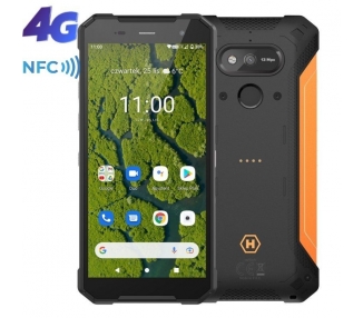 Smartphone Ruggerizado Hammer Explorer Plus Eco 4GB 64GB 5.72" Negro Y Naranja