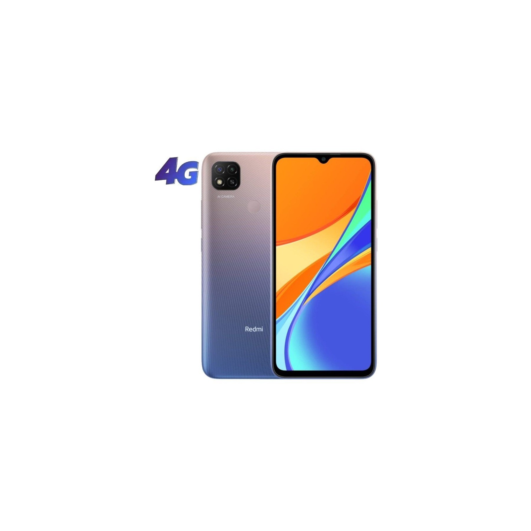 Smartphone xiaomi redmi 9c 4gb/ 128gb/ 6.53'/ lavanda púrpura