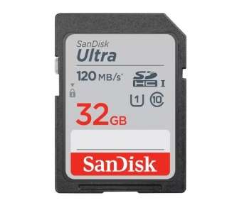 Tarjeta De Memoria Sandisk Ultra 32Gb Sd Hc Uhs-I - SDXC Clase 10/120Mbs