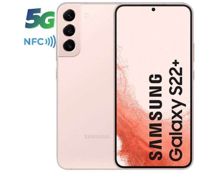 Smartphone samsung galaxy s22 plus 8gb/ 256gb/ 6.6'/ 5g/ rosa