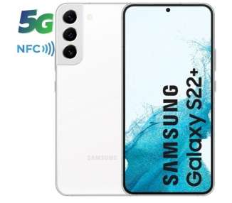 Smartphone samsung galaxy s22 plus 8gb/ 256gb/ 6.6'/ 5g/ blanco