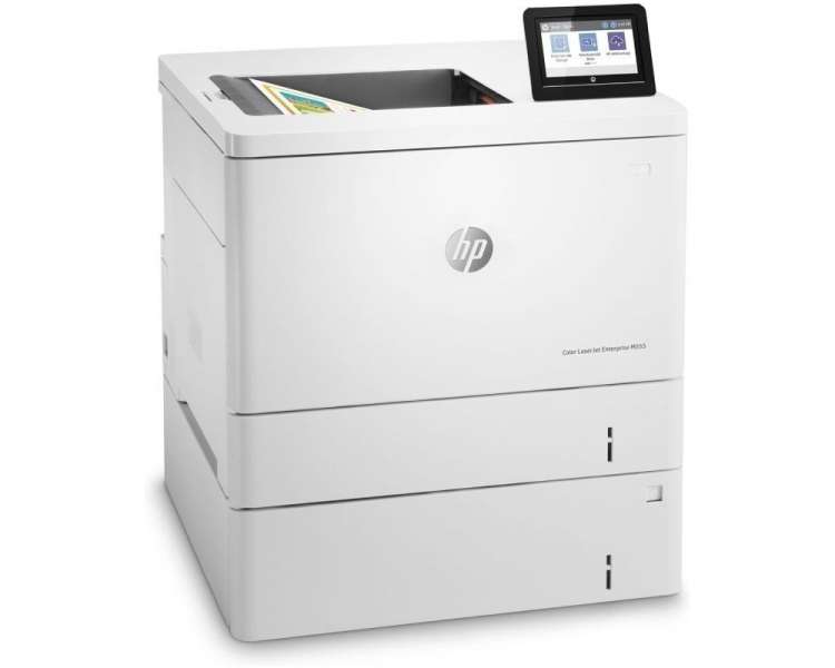 Impresora láser color hp laserjet enterprise m555x wifi/ dúplex/ blanca