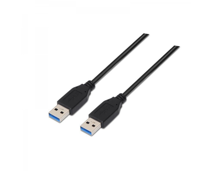 Cable usb 3.0 nanocable 10.01.1002-bk/ usb macho - usb macho/ 2m/ negro