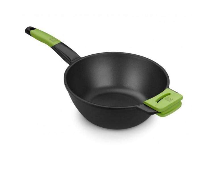Sartén bra wok prior a121471/ ø28cm/ aluminio fundido/ apta para inducción