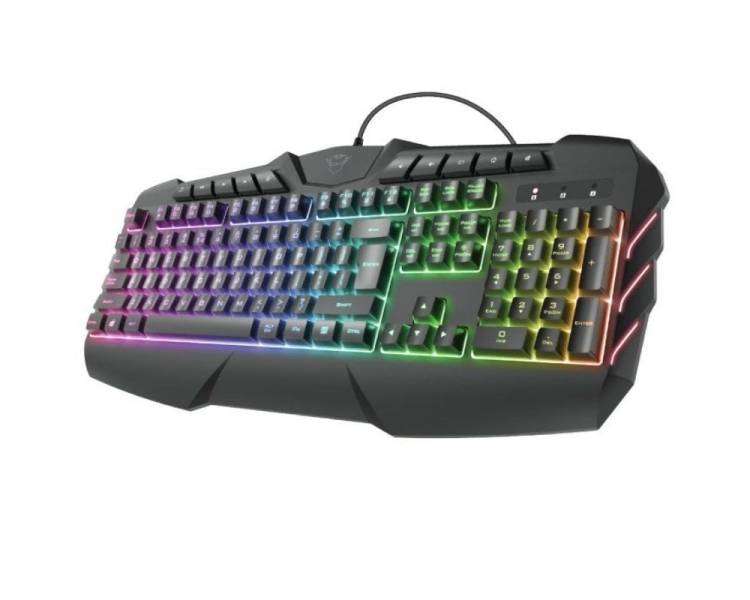 Teclado gaming semimecánico trust gaming gxt 881 odyss