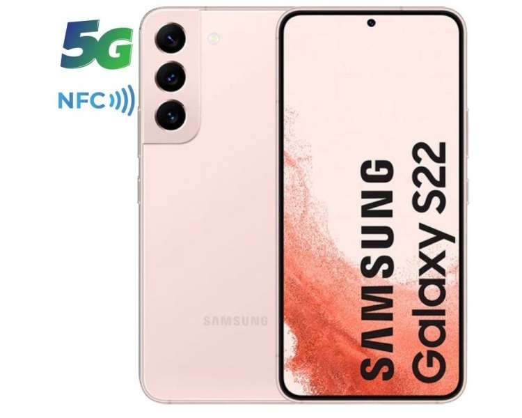 Smartphone samsung galaxy s22 8gb/ 128gb/ 6.1'/ 5g/ rosa