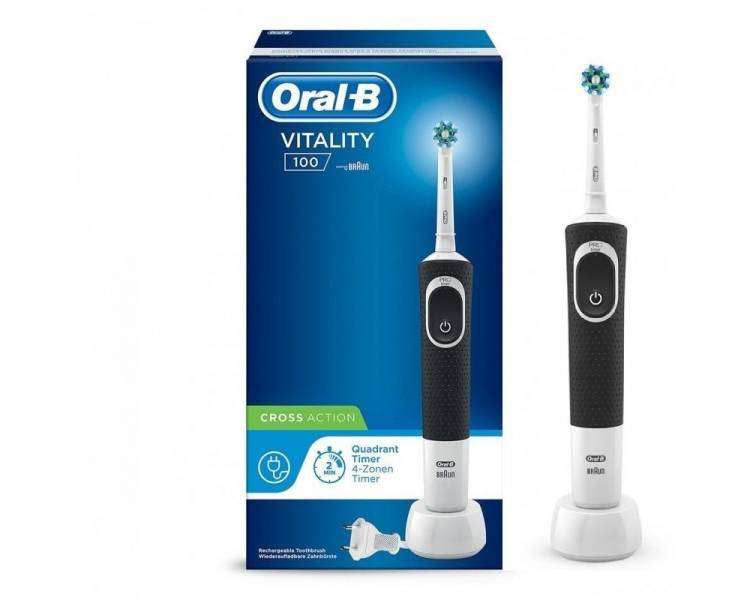 Cepillo dental braun oral-b vitality d100 crossaction/ negro