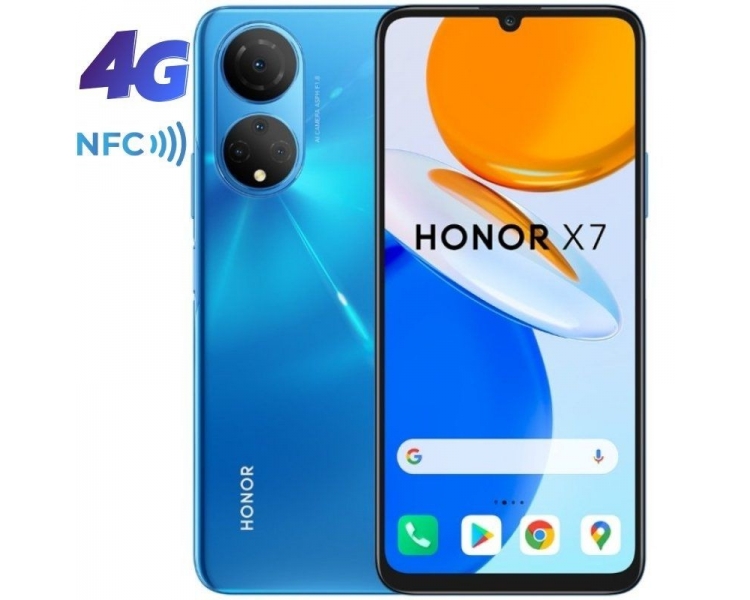 Smartphone Honor X7 4GB 128GB 6.74" Azul Océano
