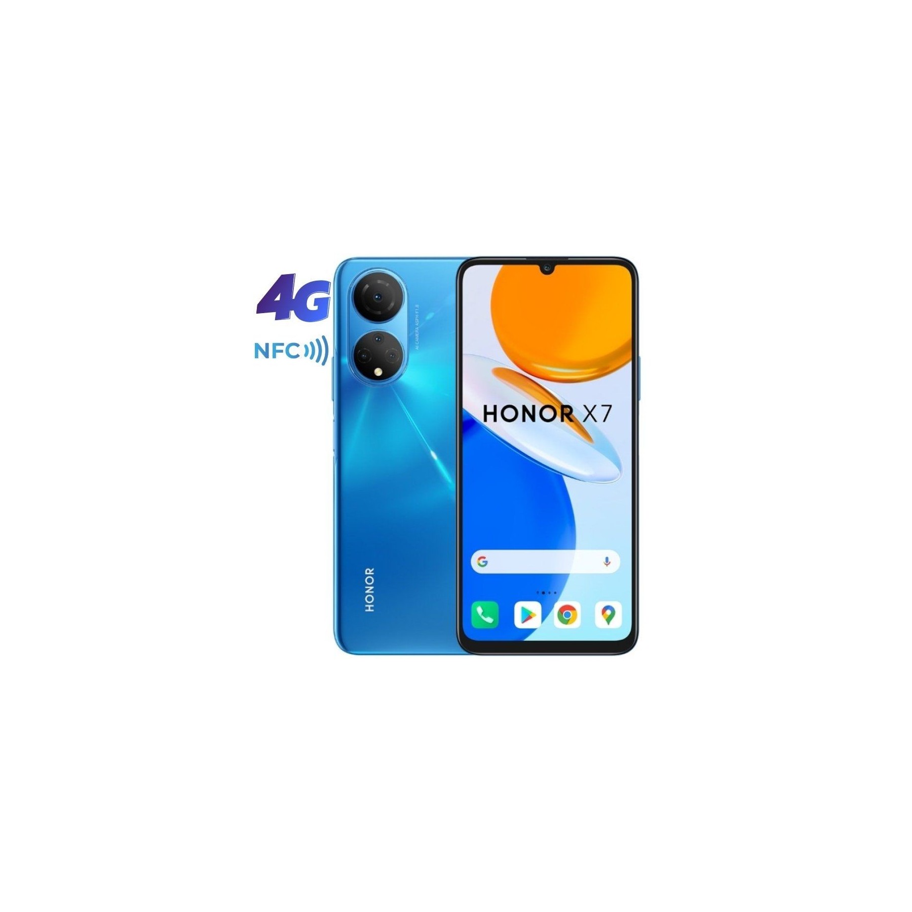 Smartphone Honor X7 4GB 128GB 6.74" Azul Océano